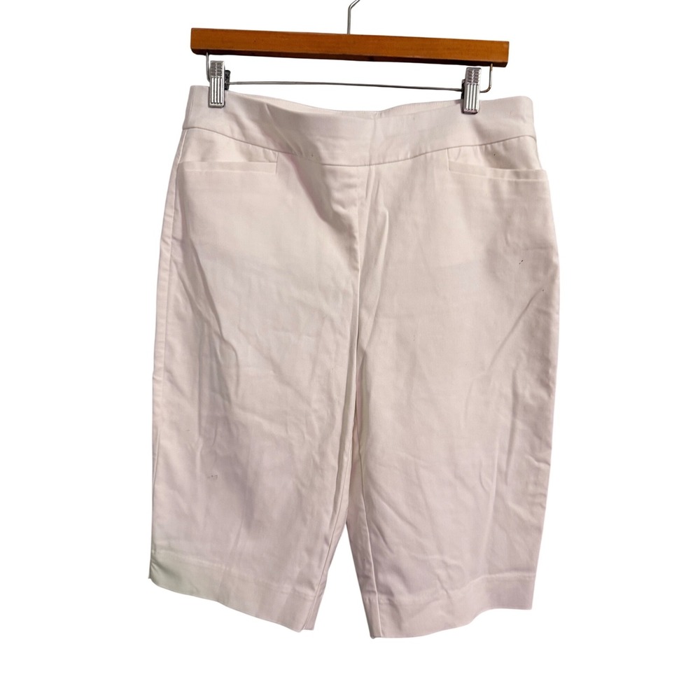 Chico's White Capri Pants Size medium US Size 10 Cropped Casual‎ Summer